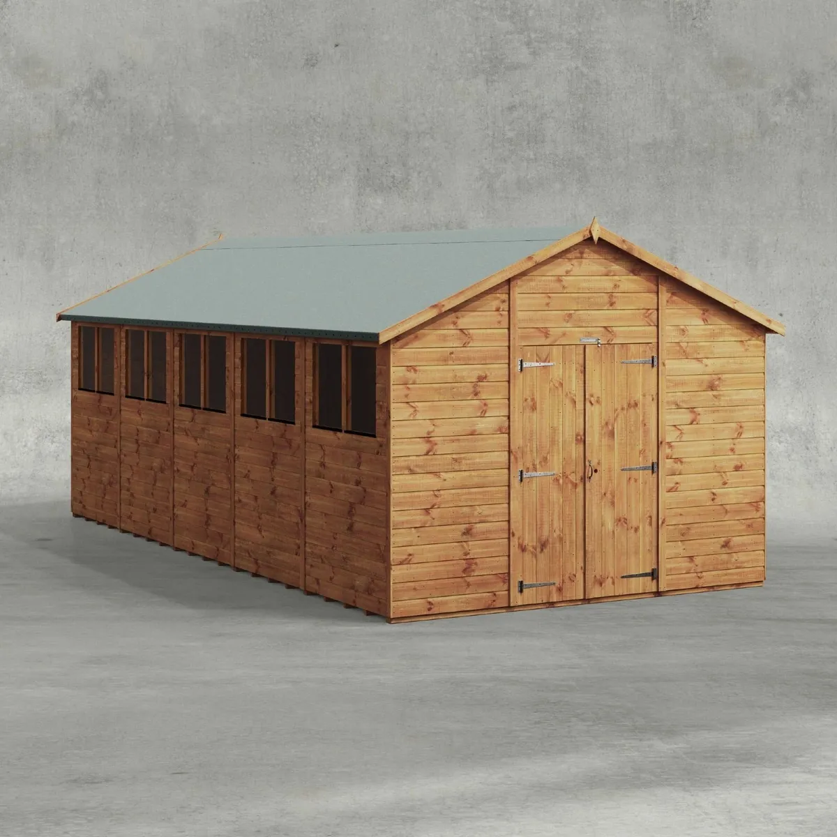 🪵 20x10 Deluxe Apex Workshop Garden Shed – FREE D - Image 2