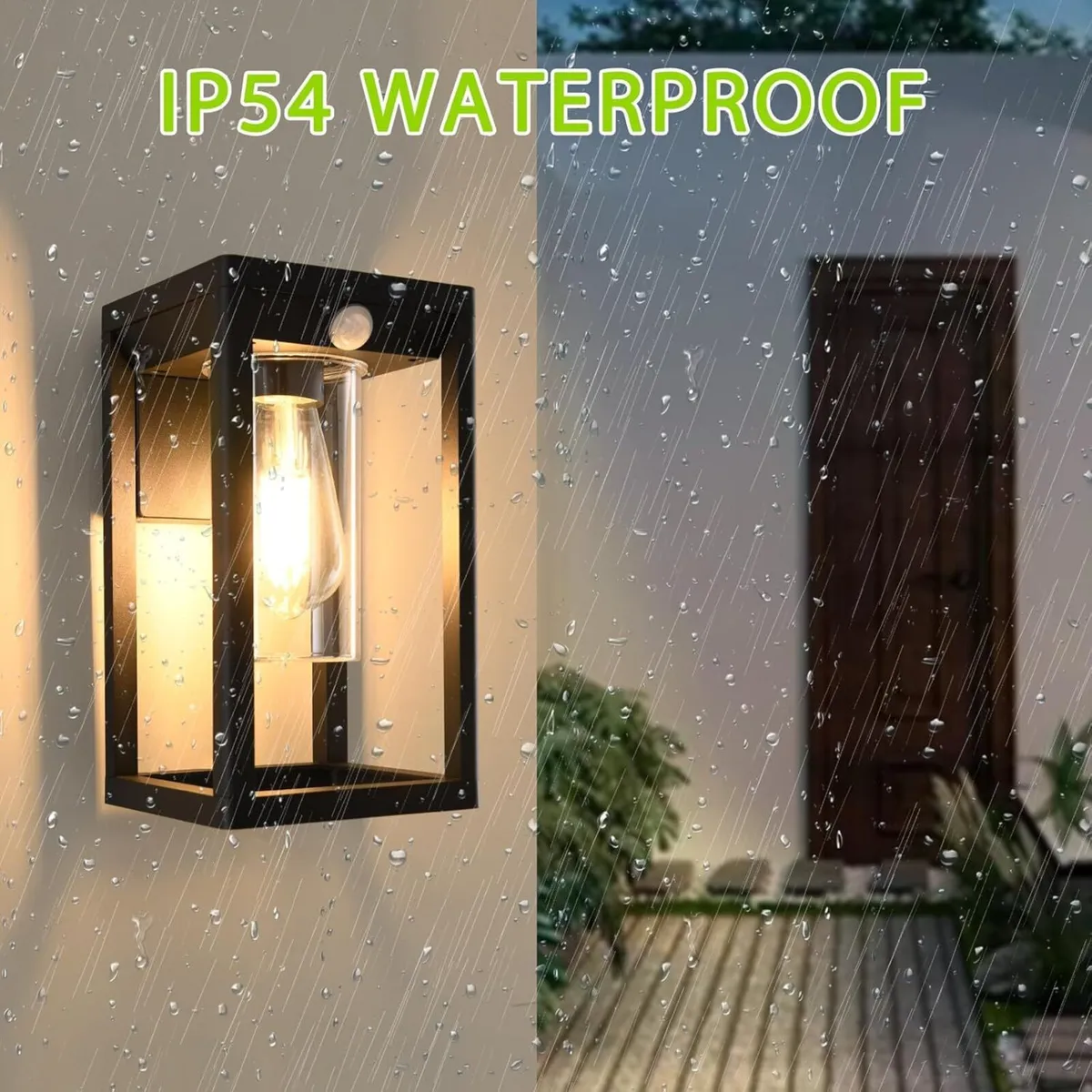 Motion Sensor Outdoor Wall Lights Mains Powered - Image 3