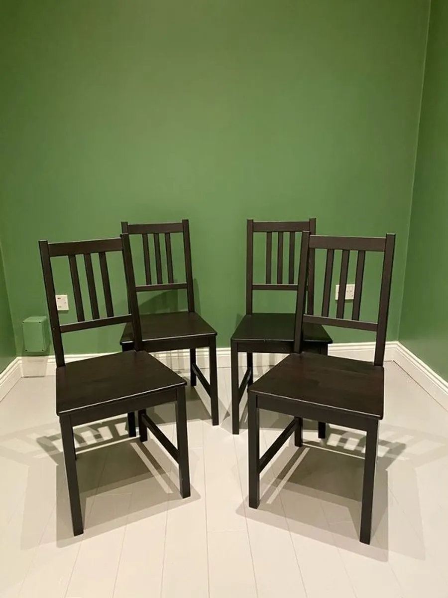 4 x IKEA Stefan Chairs - Image 1