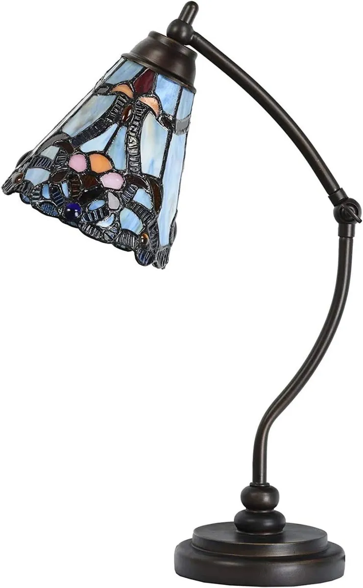 L30688 Tiffany Style Stained Glass Table Lamp - Image 2