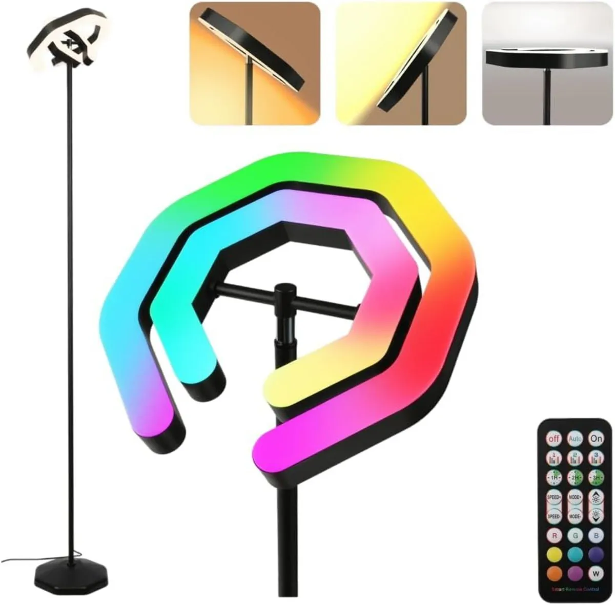 Corner Floor Lamp RGBWW 2700K-6500K Tunable White - Image 1