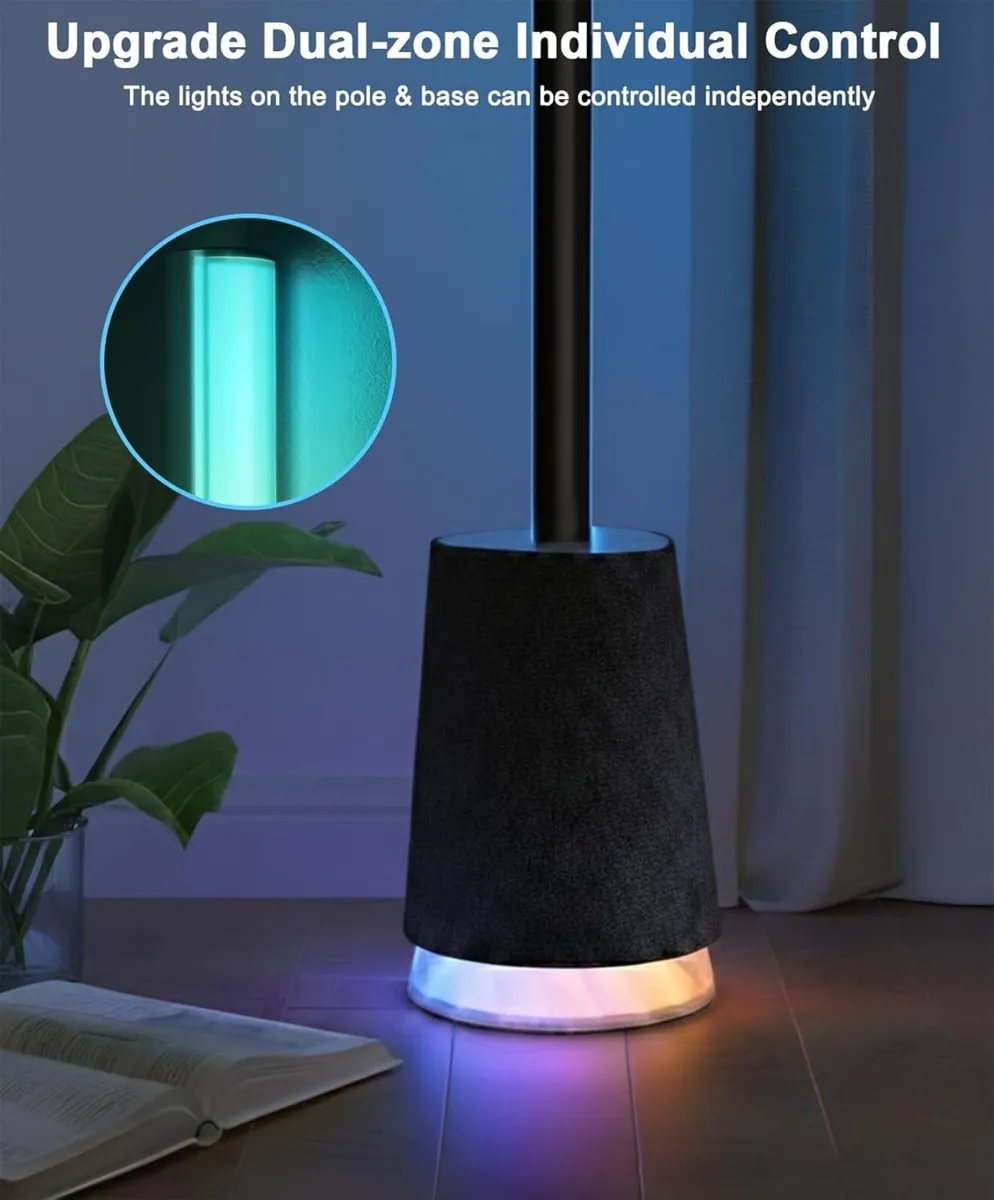 Smart LED Floor Lamp with Speaker White Noise - Image 3