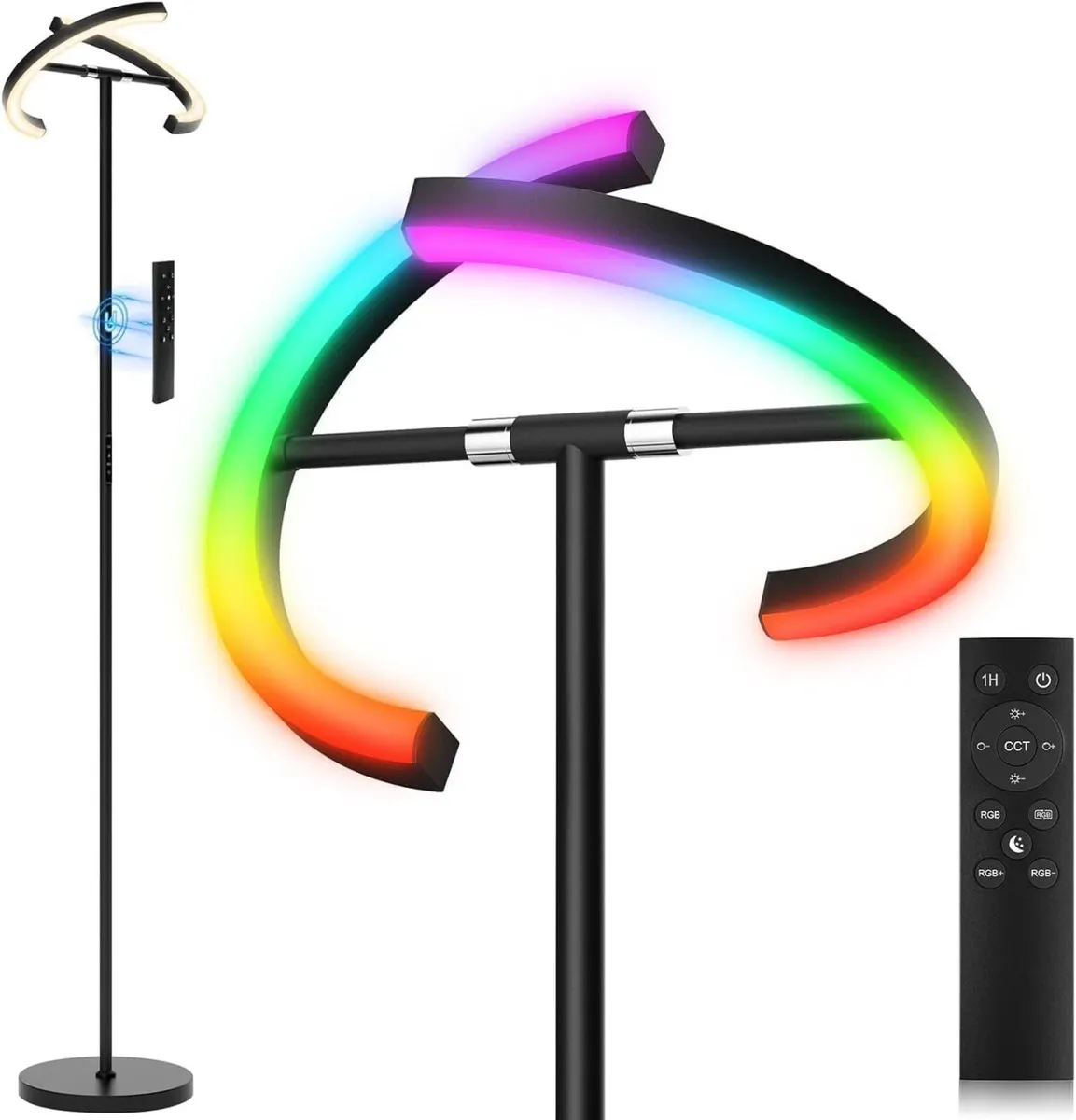 RGBCW Floor Lamp Color Changing Standing Modern - Image 1