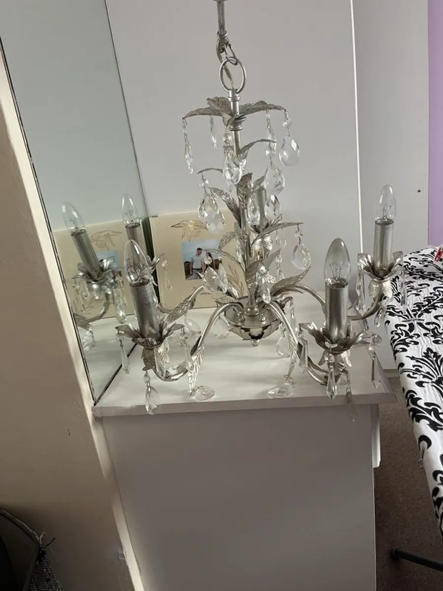 Silver chandelier - Image 1