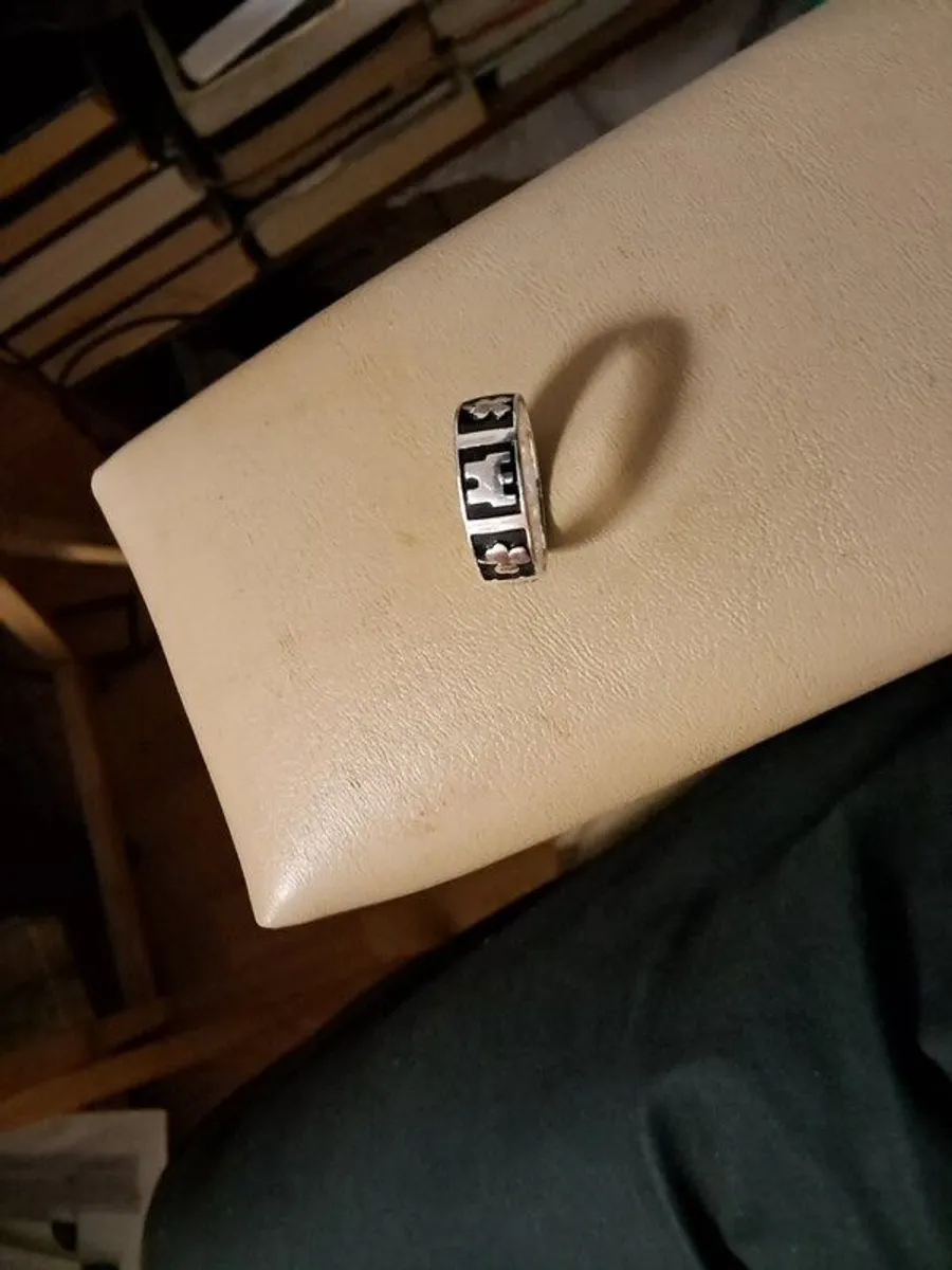 sterling black and silver ring - Image 3