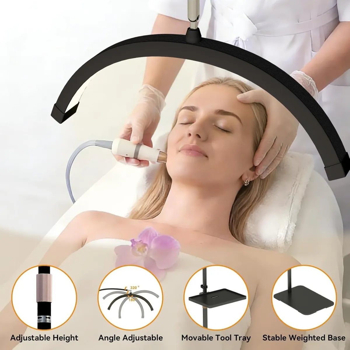 Floor Lamp Half Moon Light Lamps for Living Room - Image 2