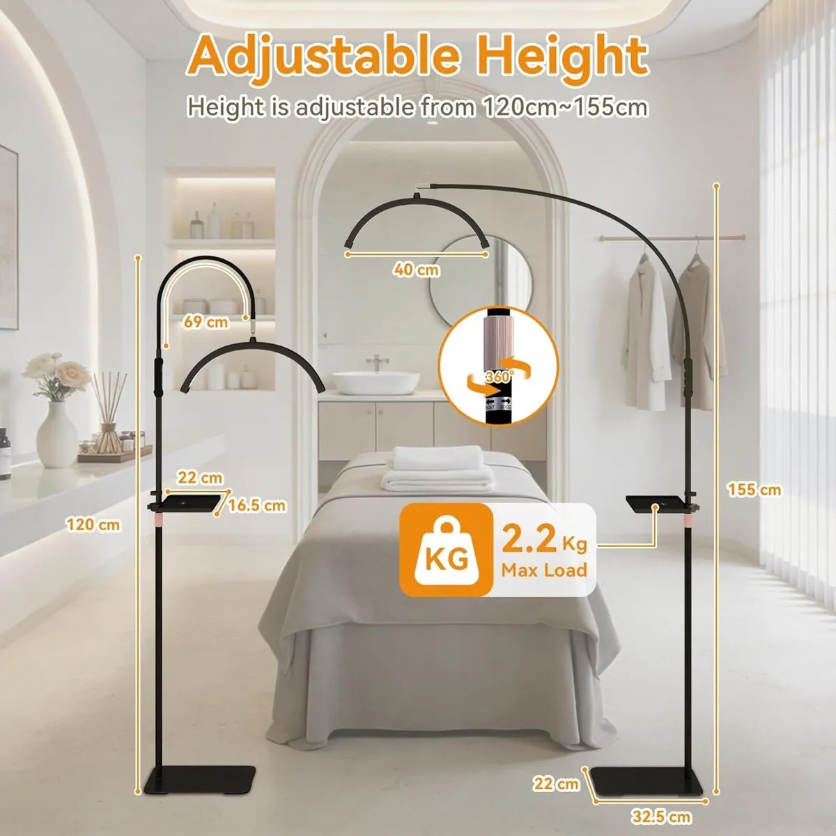 Floor Lamp Half Moon Light Lamps for Living Room - Image 3