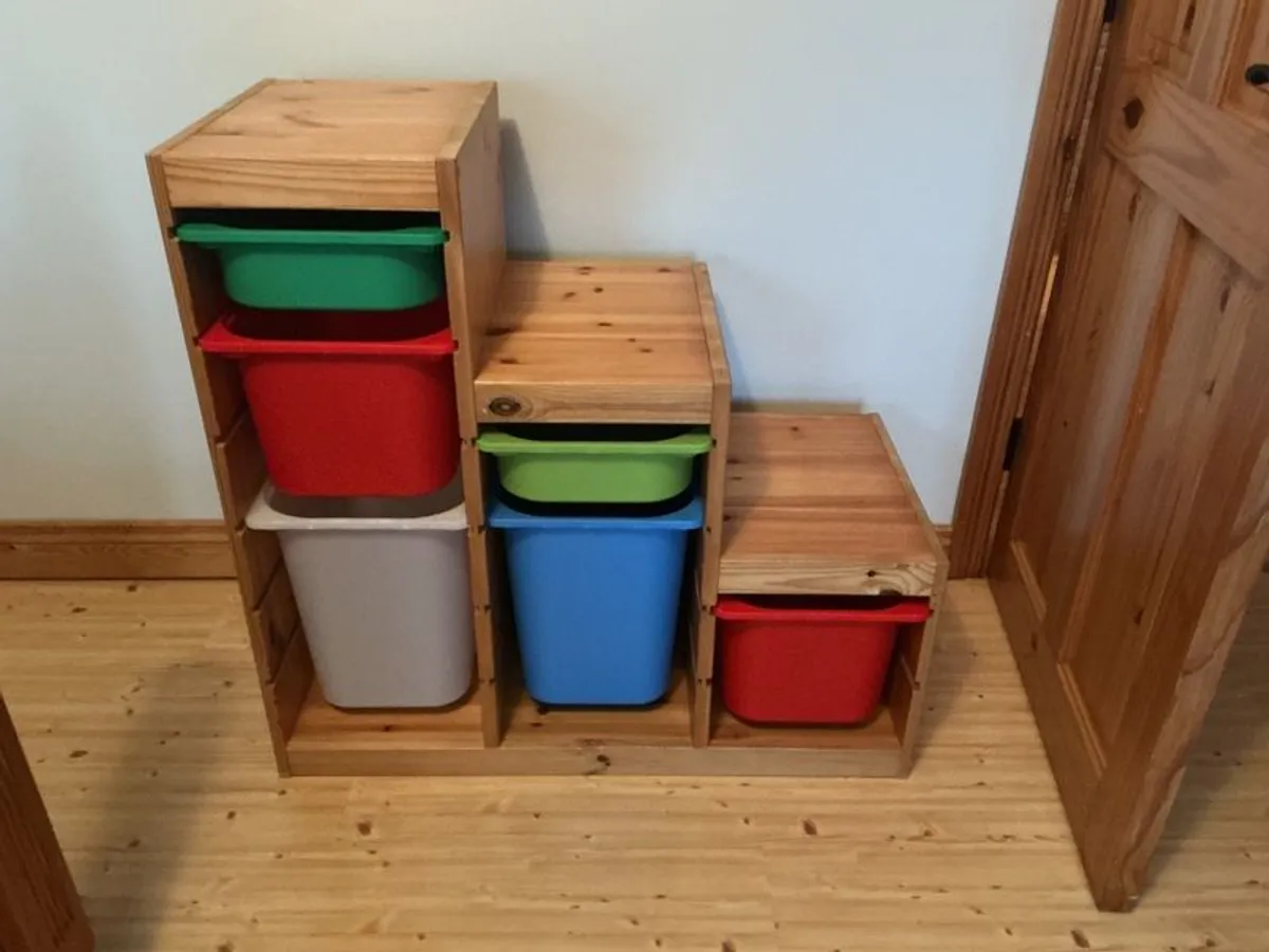 Trofast Storage Unit with Boxes - Image 3