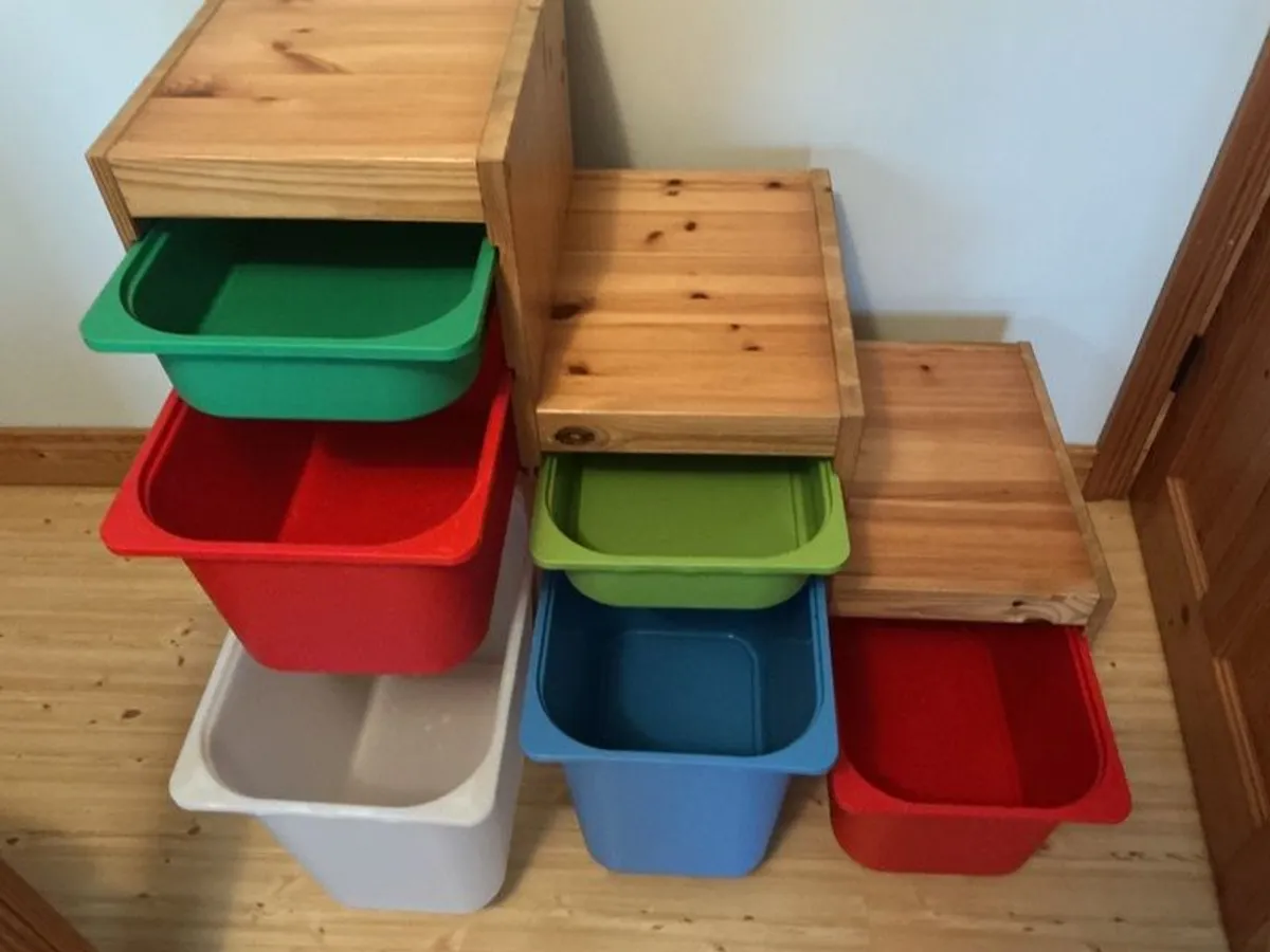 Trofast Storage Unit with Boxes - Image 4