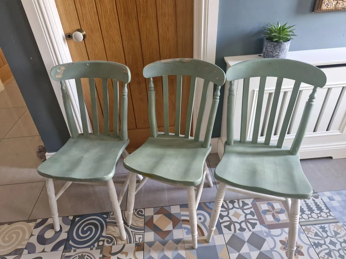 3 Solid chairs