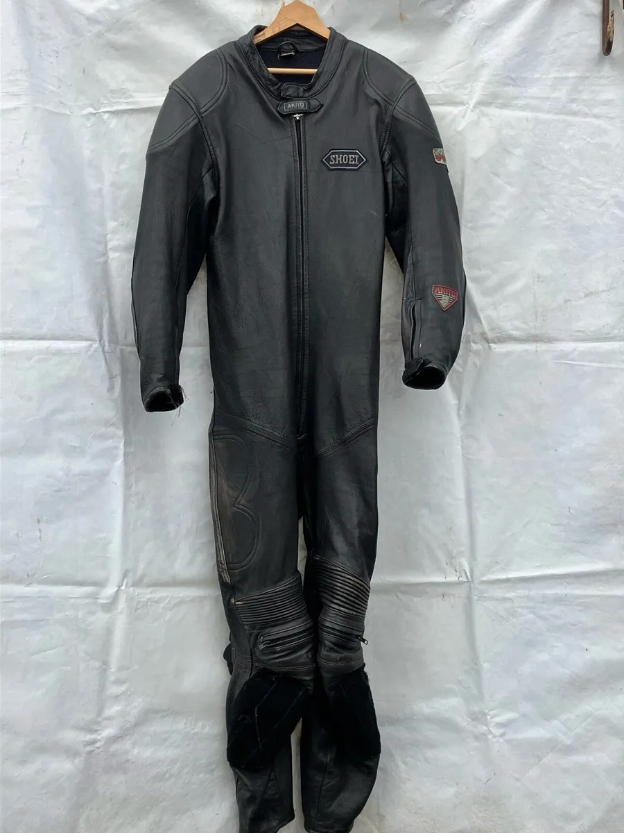 Akito one piece boys leather motorcycle suit - Image 1