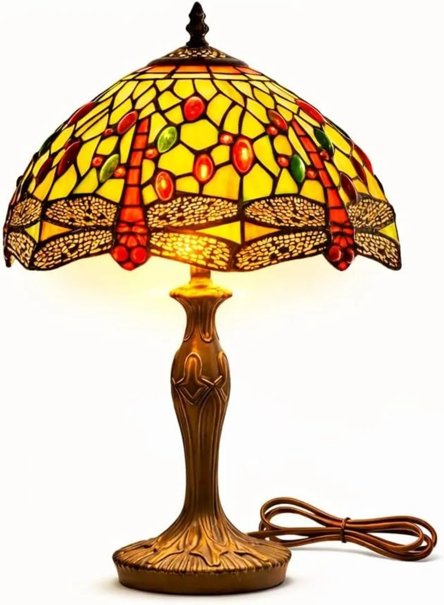 Tiffany Style Table Lamp 12 Inch – Stained Glass - Image 1