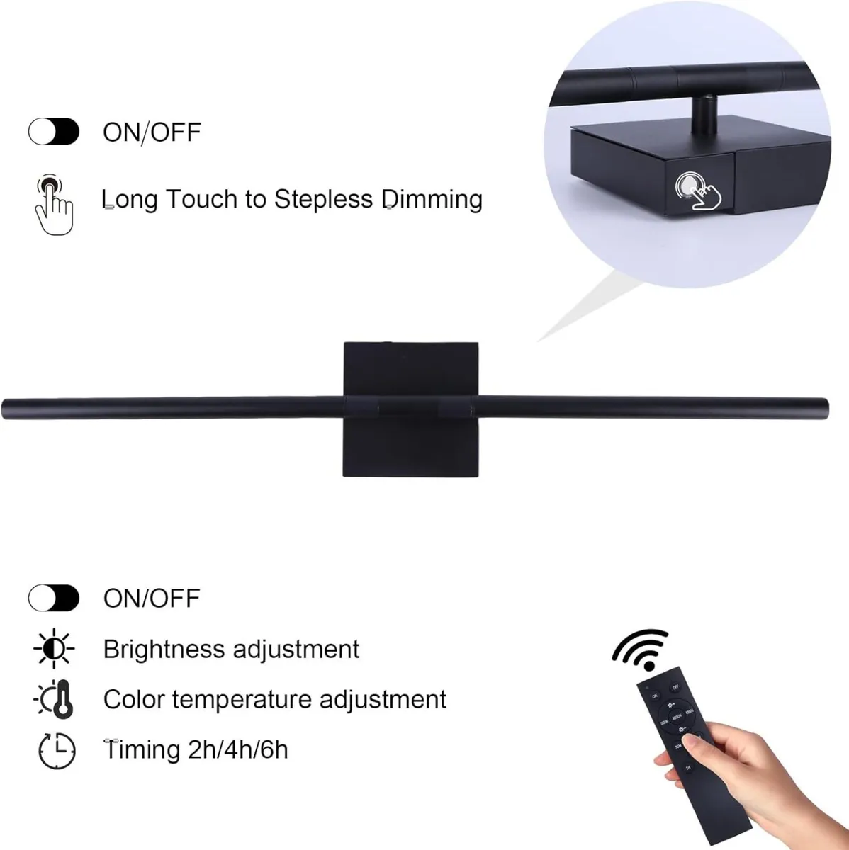 Battery Operated Wall Lights Indoor - Dimmable - Image 3