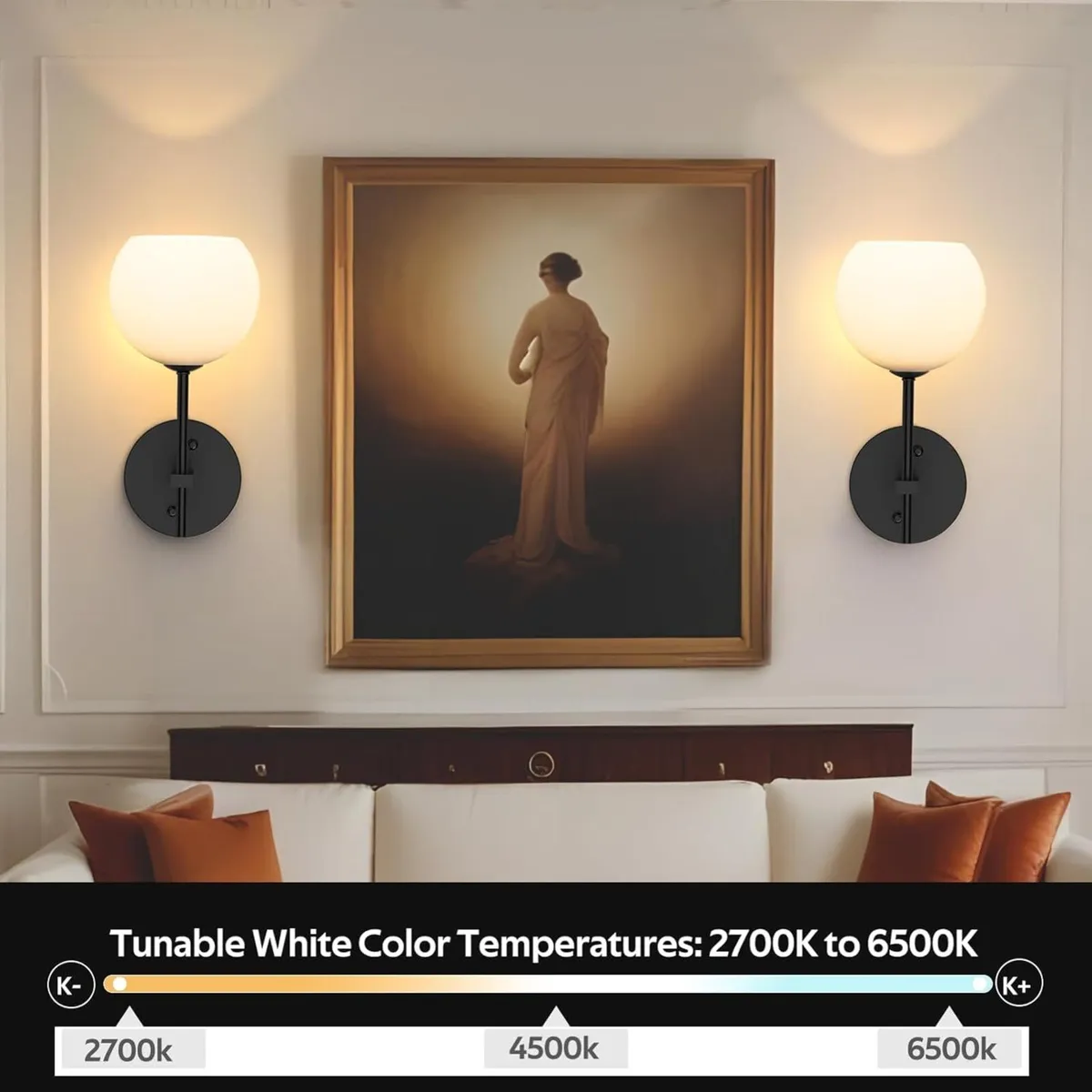 Rechargeable Wall Light Indoor Battery Operated - Image 2