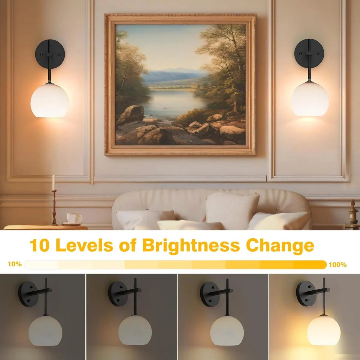 Rechargeable Wall Light Indoor Battery Operated - Image 4