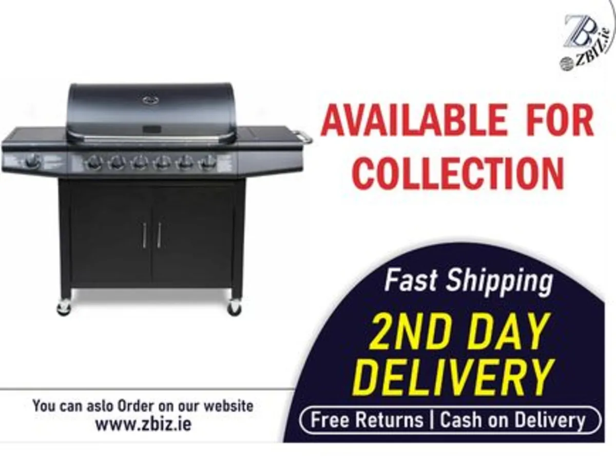 Pro Deluxe 7-Burner Gas Grill with 6+1 Burners - Image 1