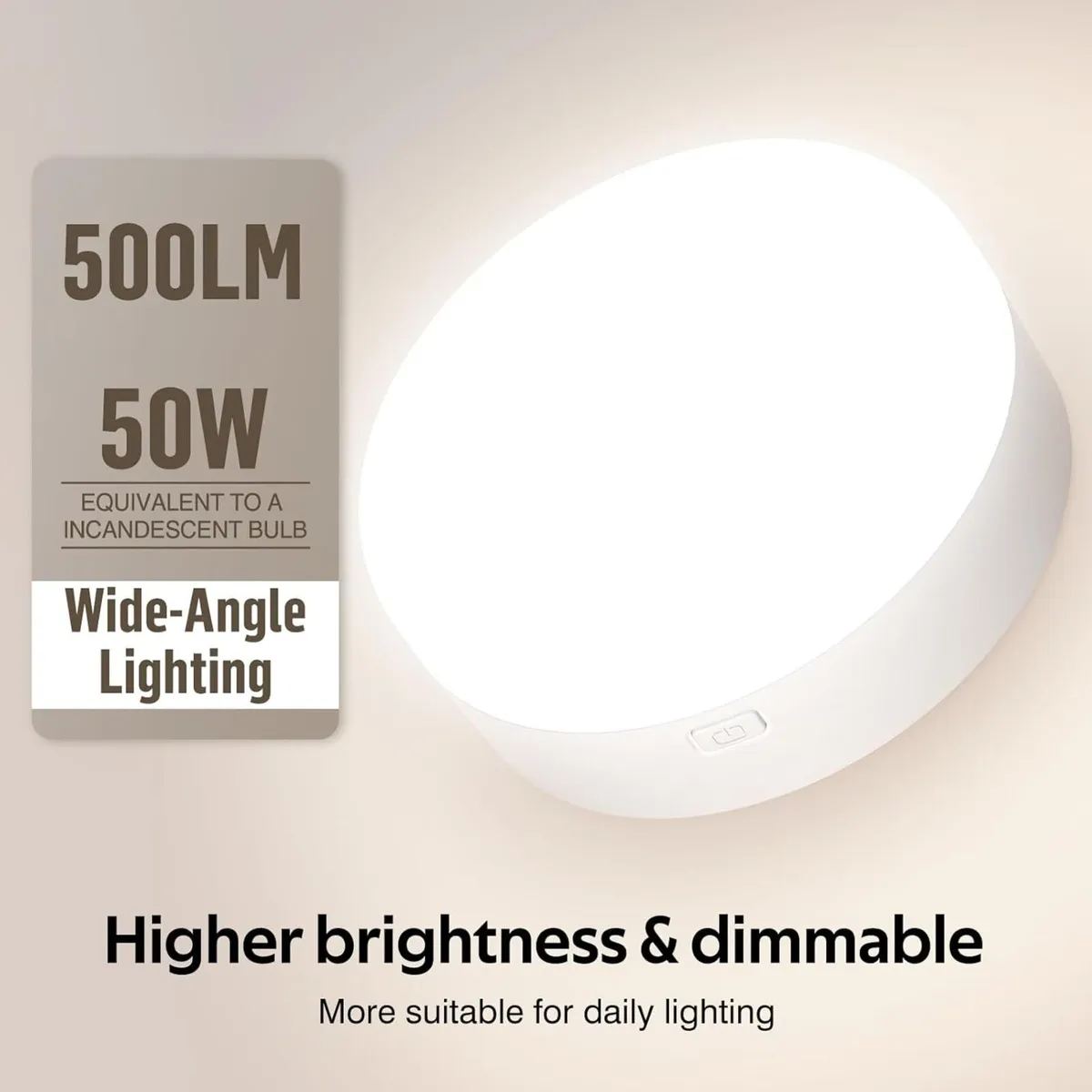 Battery Operated Wall Lights Set of 2 Rechargeable - Image 2