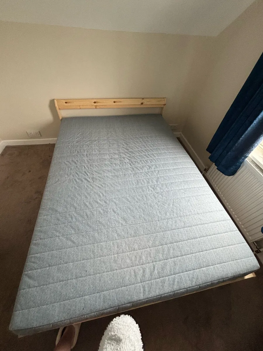 Bed Frame, Mattress, Vacuum cleaner. - Image 1
