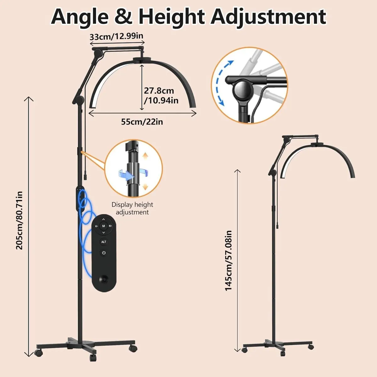 Lash Light for Eyelash Tech Half Moon Lamp - Image 3