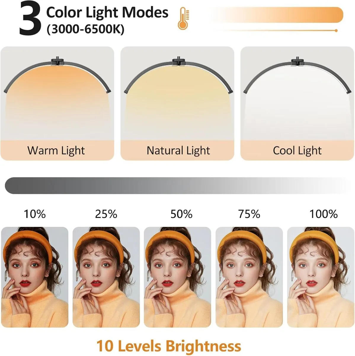 Lash Light for Eyelash Tech Half Moon Lamp - Image 2