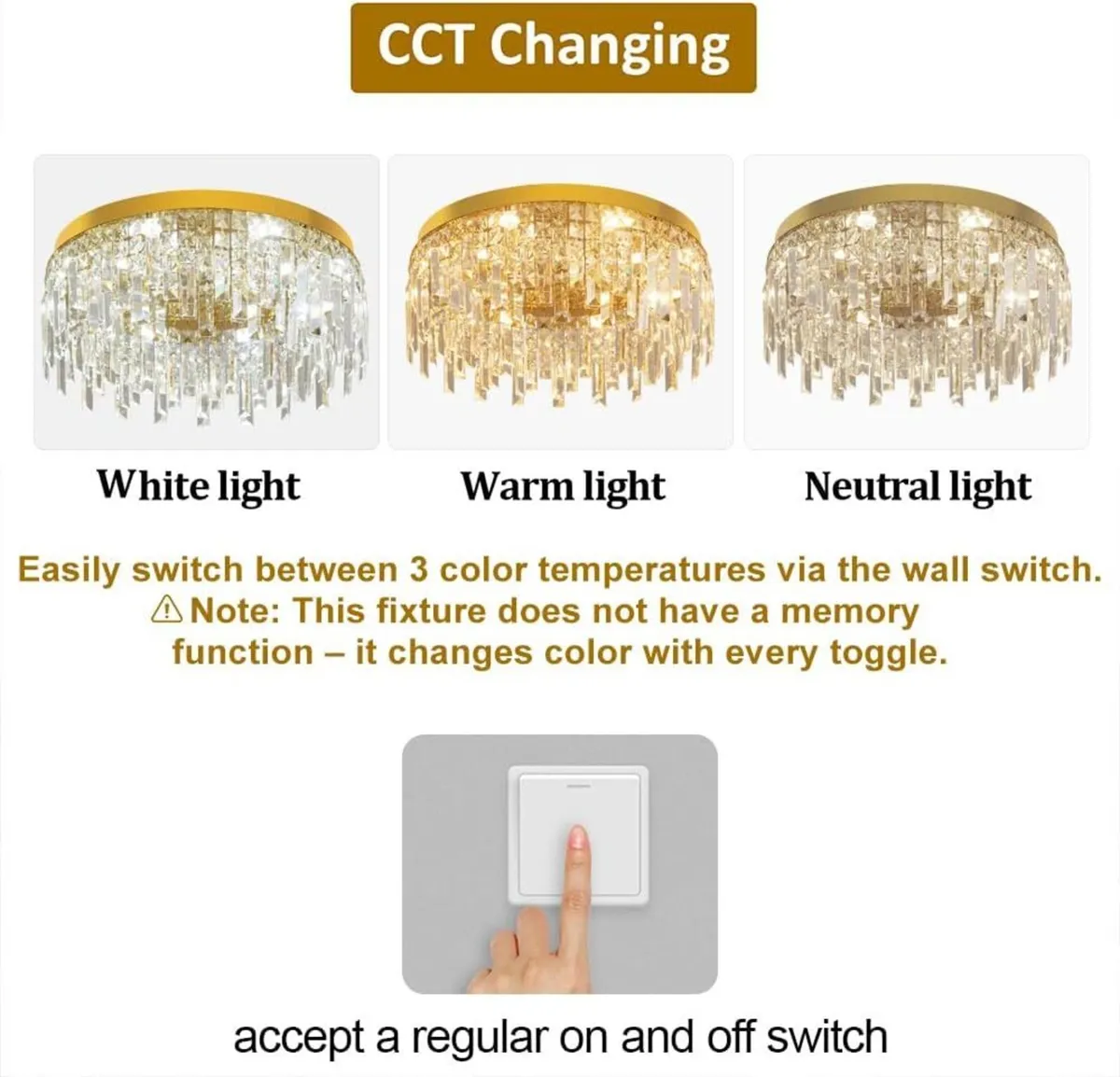 Gold Crystal Chandeliers for Dining Room 50CM - Image 3