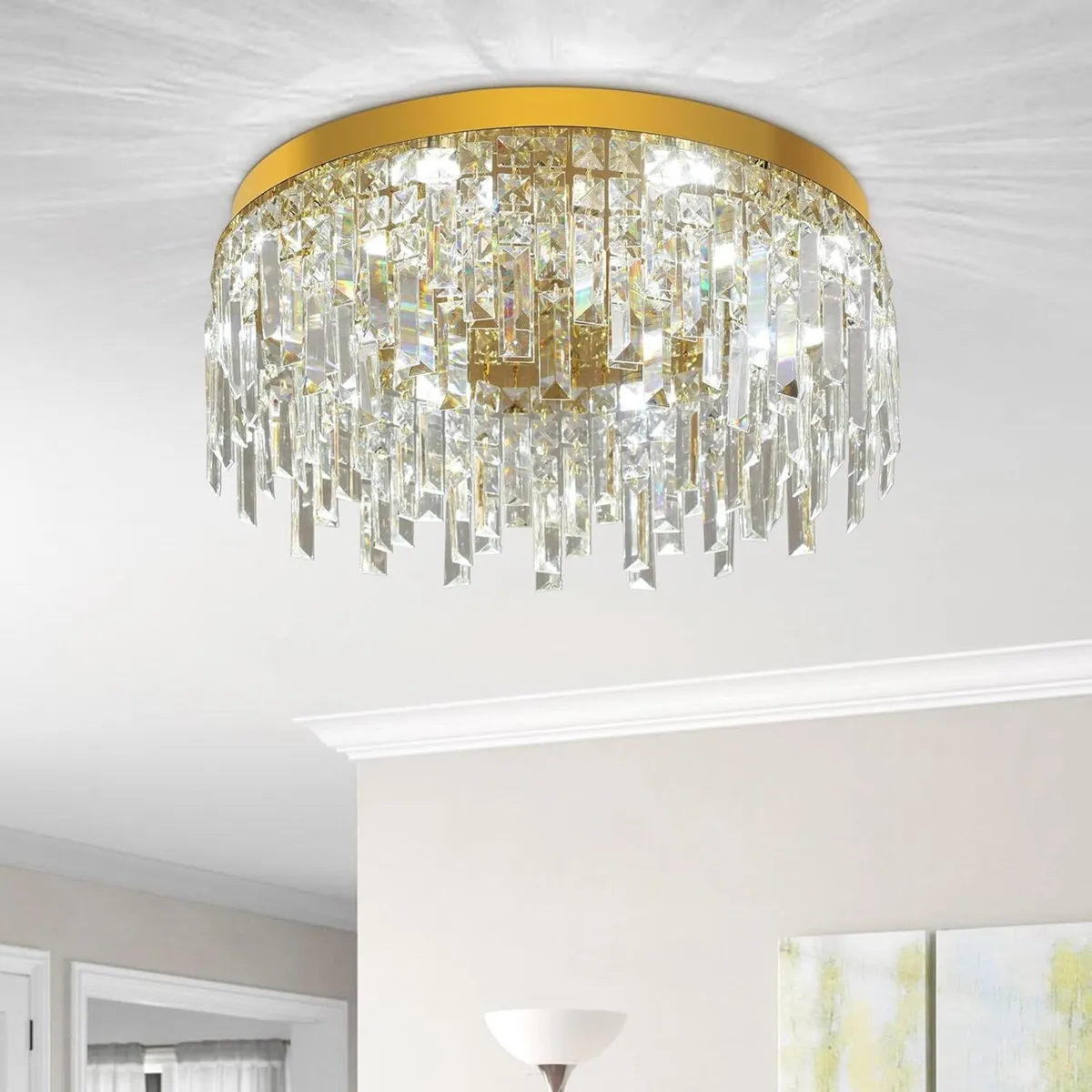 Gold Crystal Chandeliers for Dining Room 50CM - Image 4