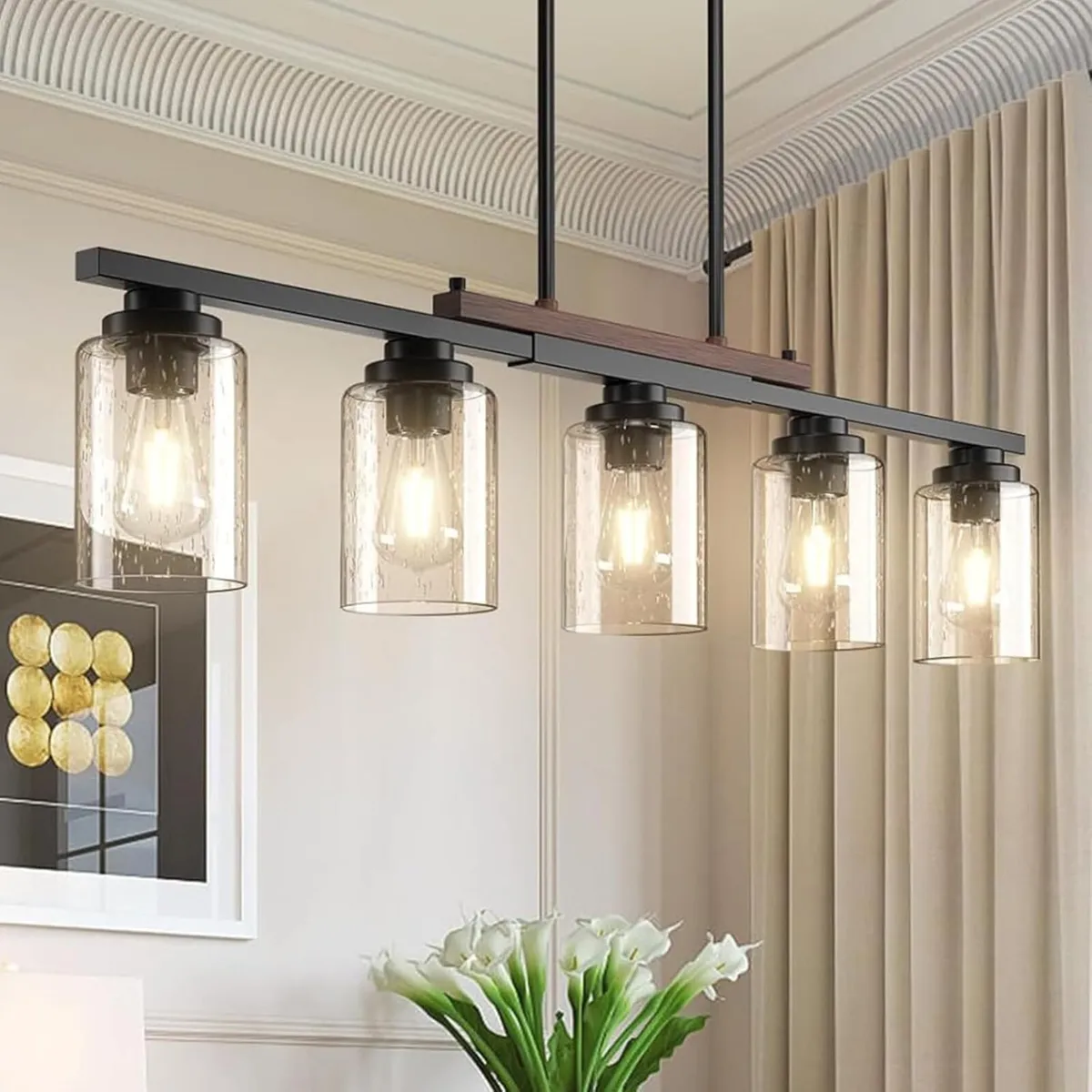 5 Light Chandeliers Ceiling E27 Vintage Rustic - Image 1