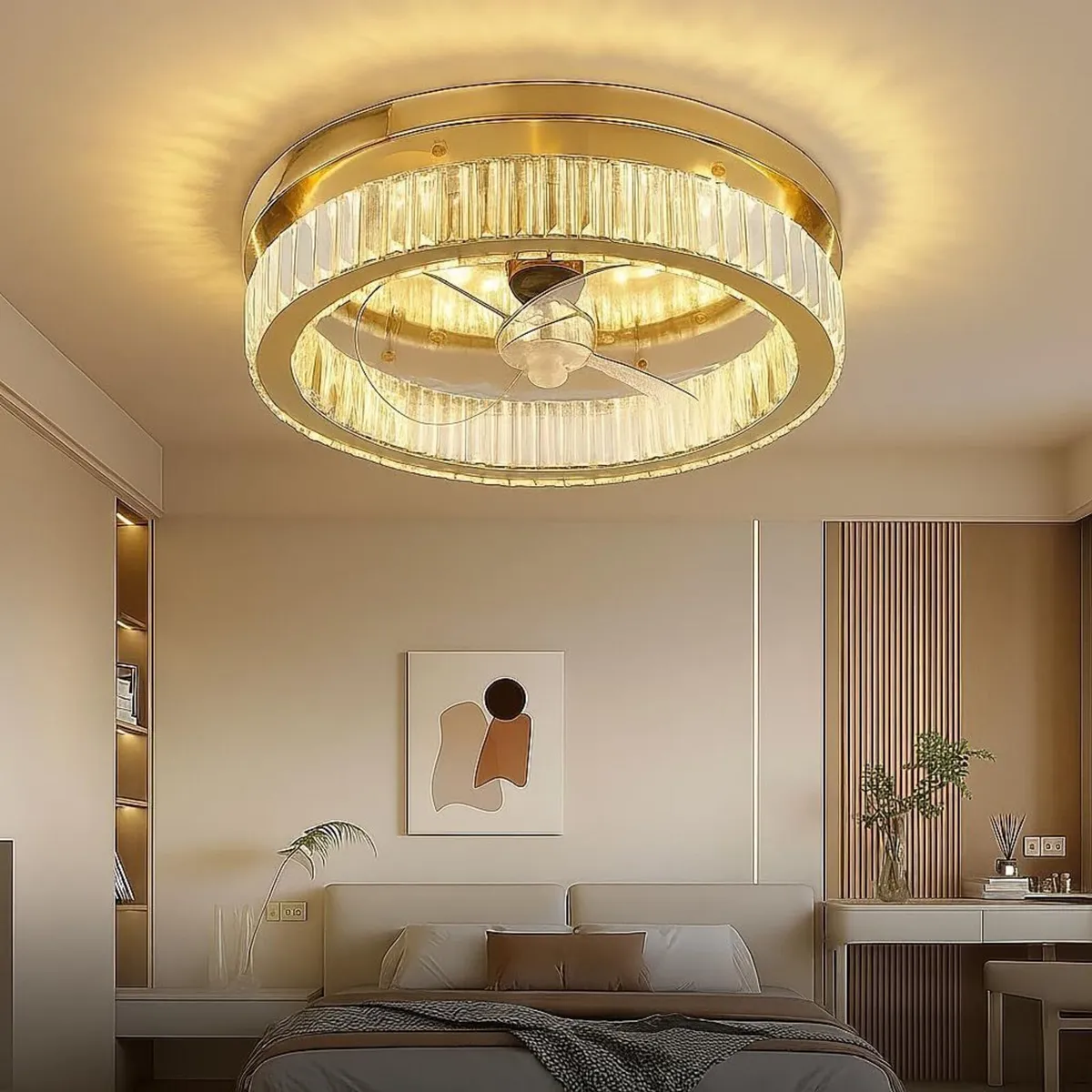 Quite Ceiling Fans with Lights and Remote Smart - Image 1