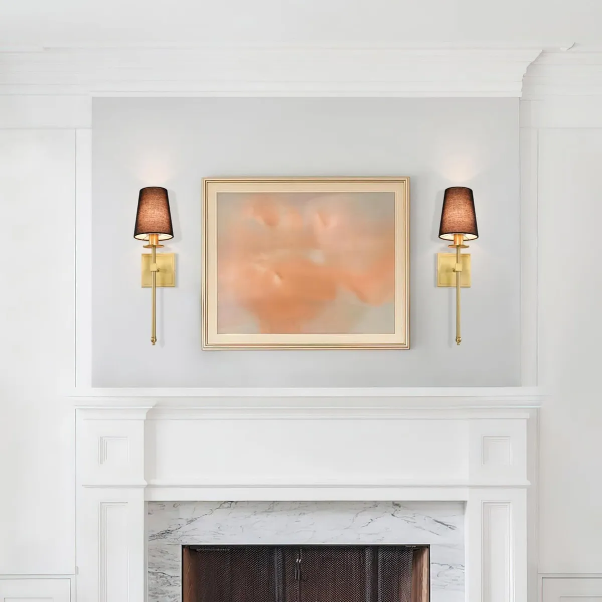 XiNBEi Brass Wall Light Set of 2 Hardwired - Image 3