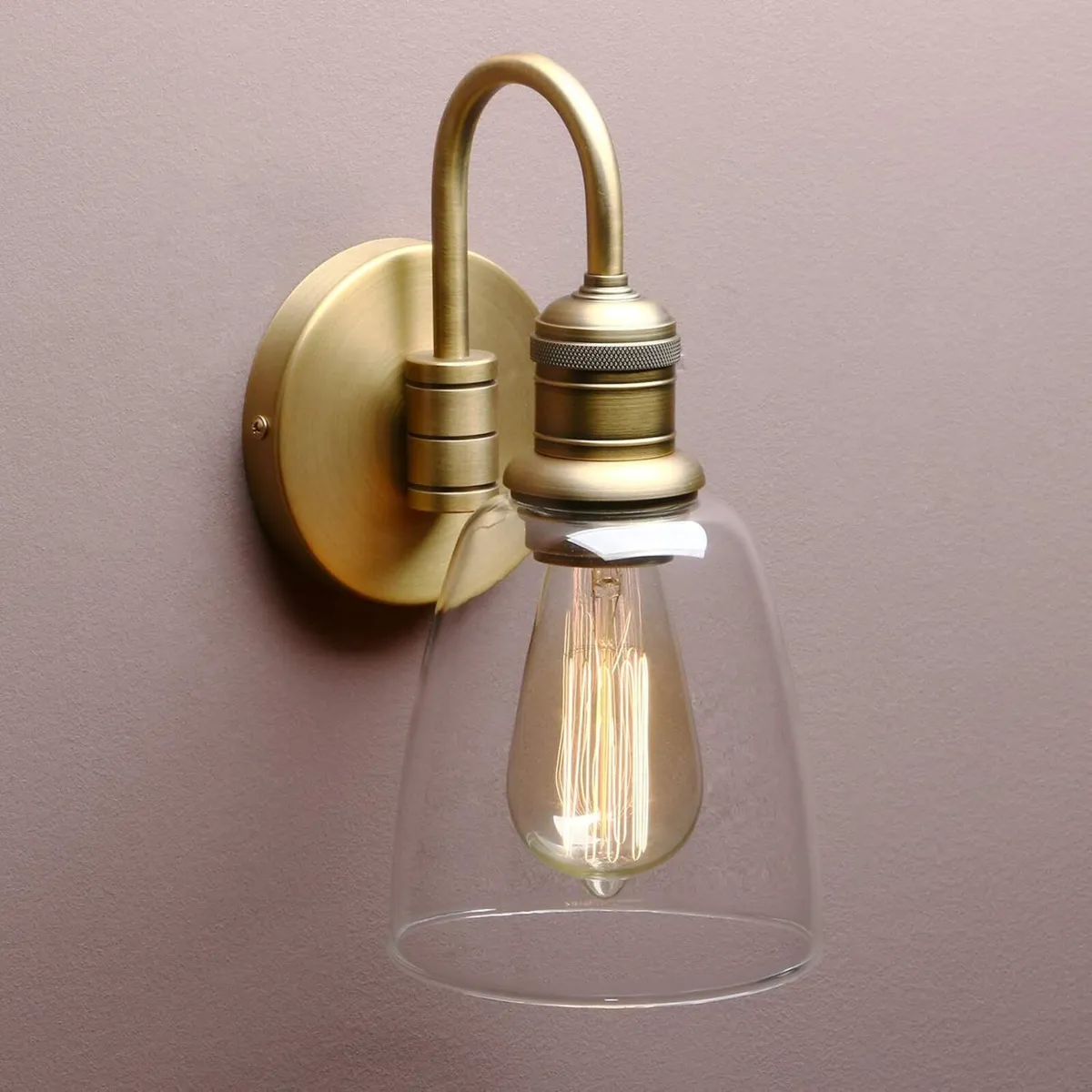 2 Sets of Vintage Elegant Glass Sconce Wall Light - Image 3