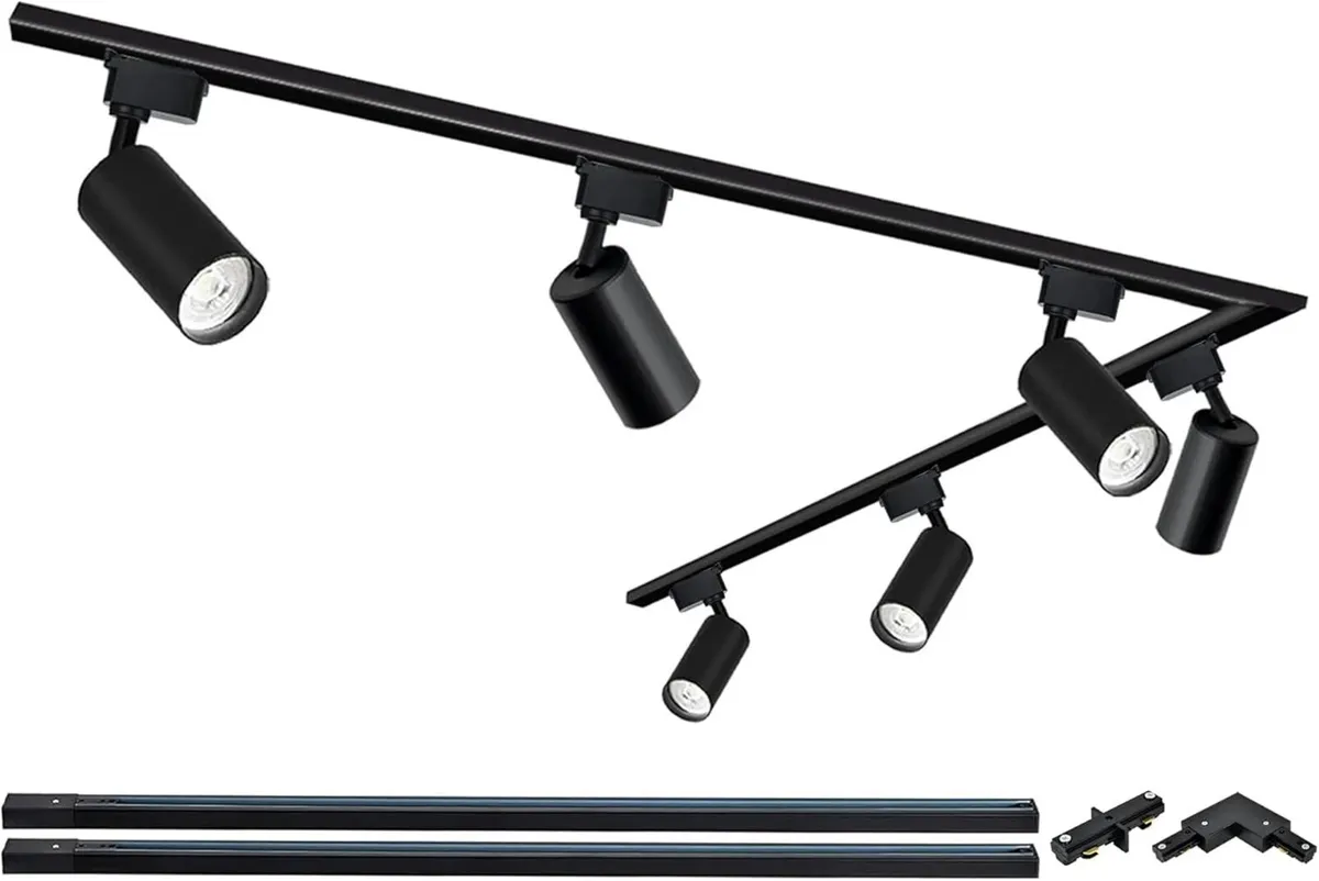 Brightened Track Lighting Heads and Rails Kit 20W - Image 1