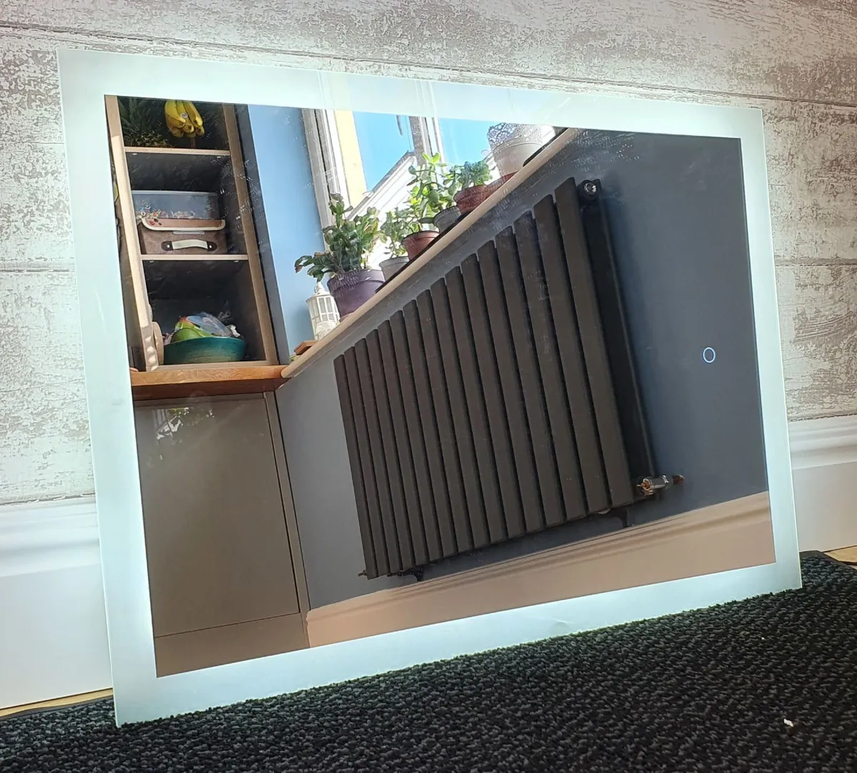 LED Bathroom Mirror 50x70cm Touch Cold Light - Image 3