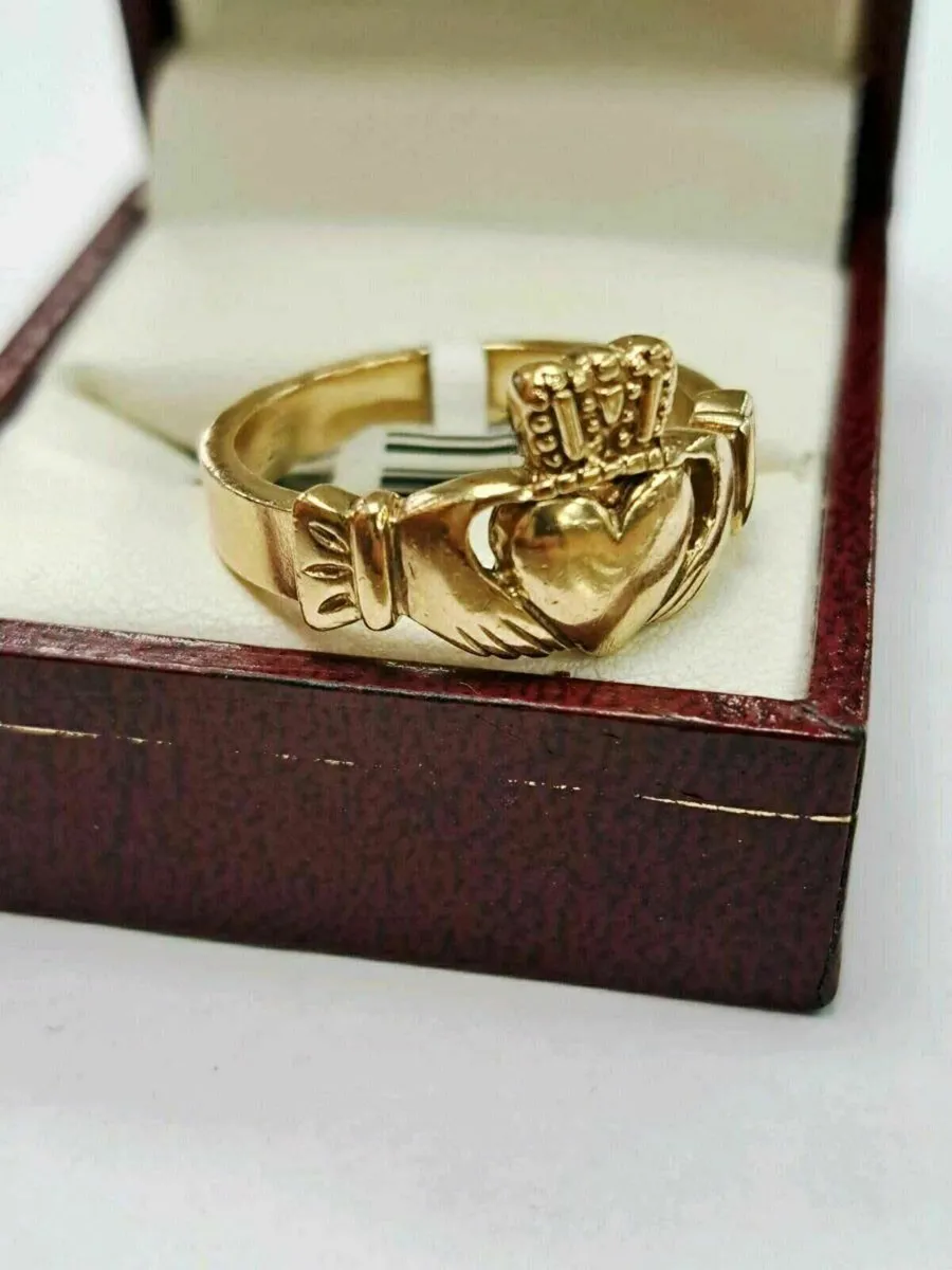 9K Gold Claddagh Ring 9CT - Image 3