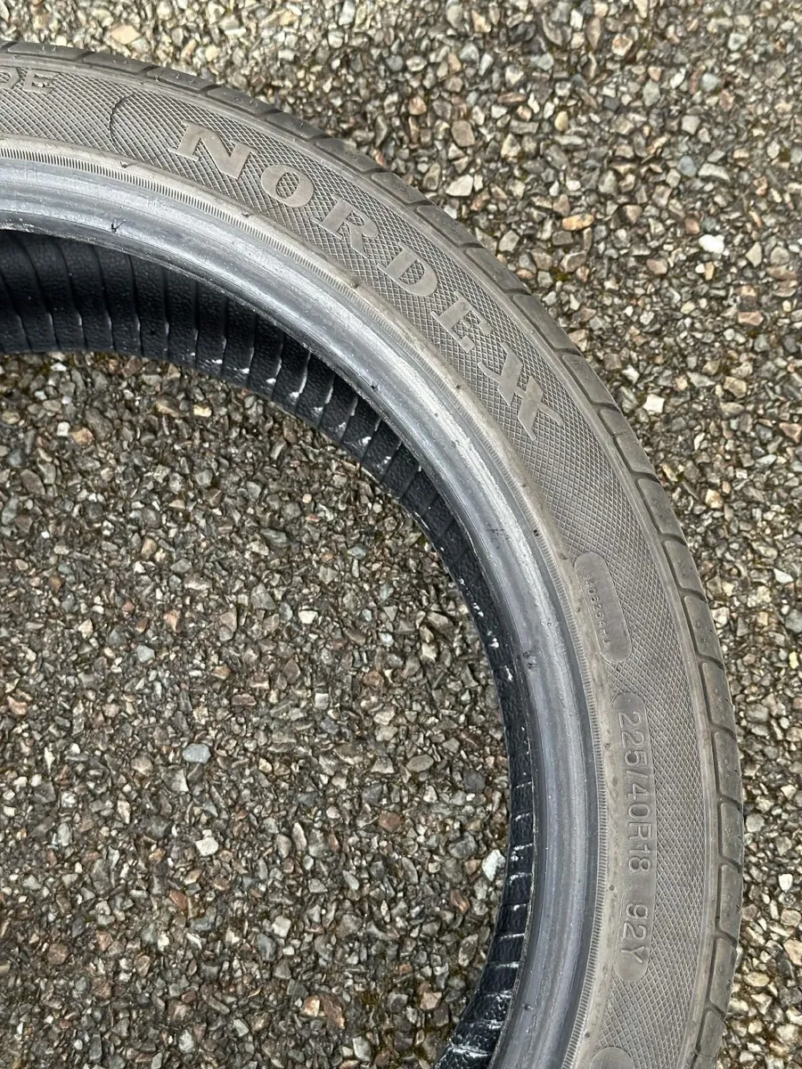 225/40 R18 Used Tyres – 5-6mm Tread - Image 1