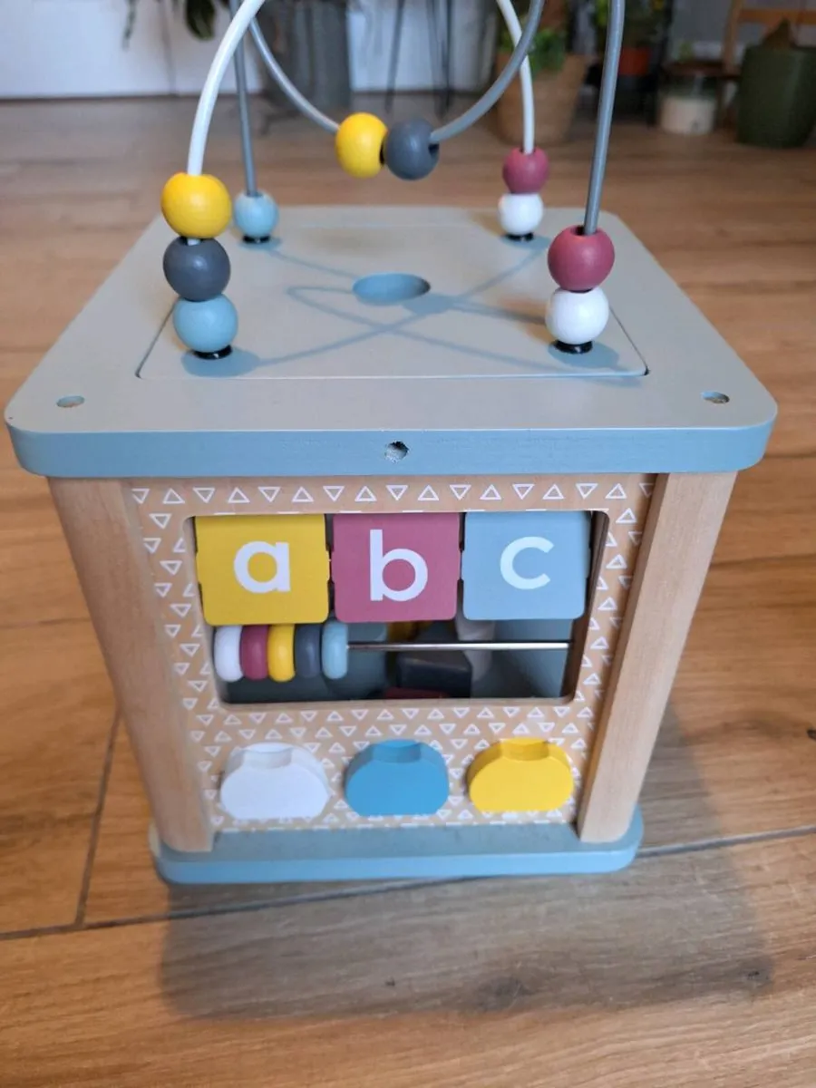 Wooden Activity Cube - Image 2