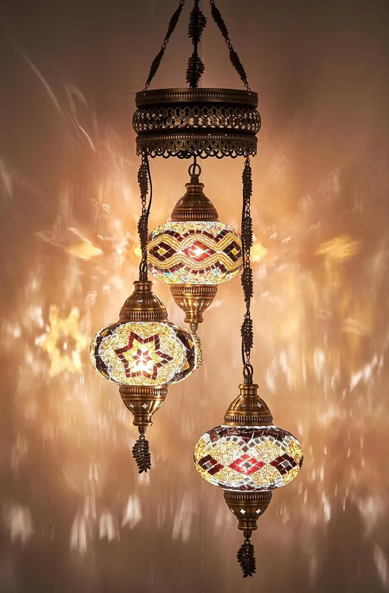 Turkish Moroccan Mosaic Hardwired Ceiling - Image 3