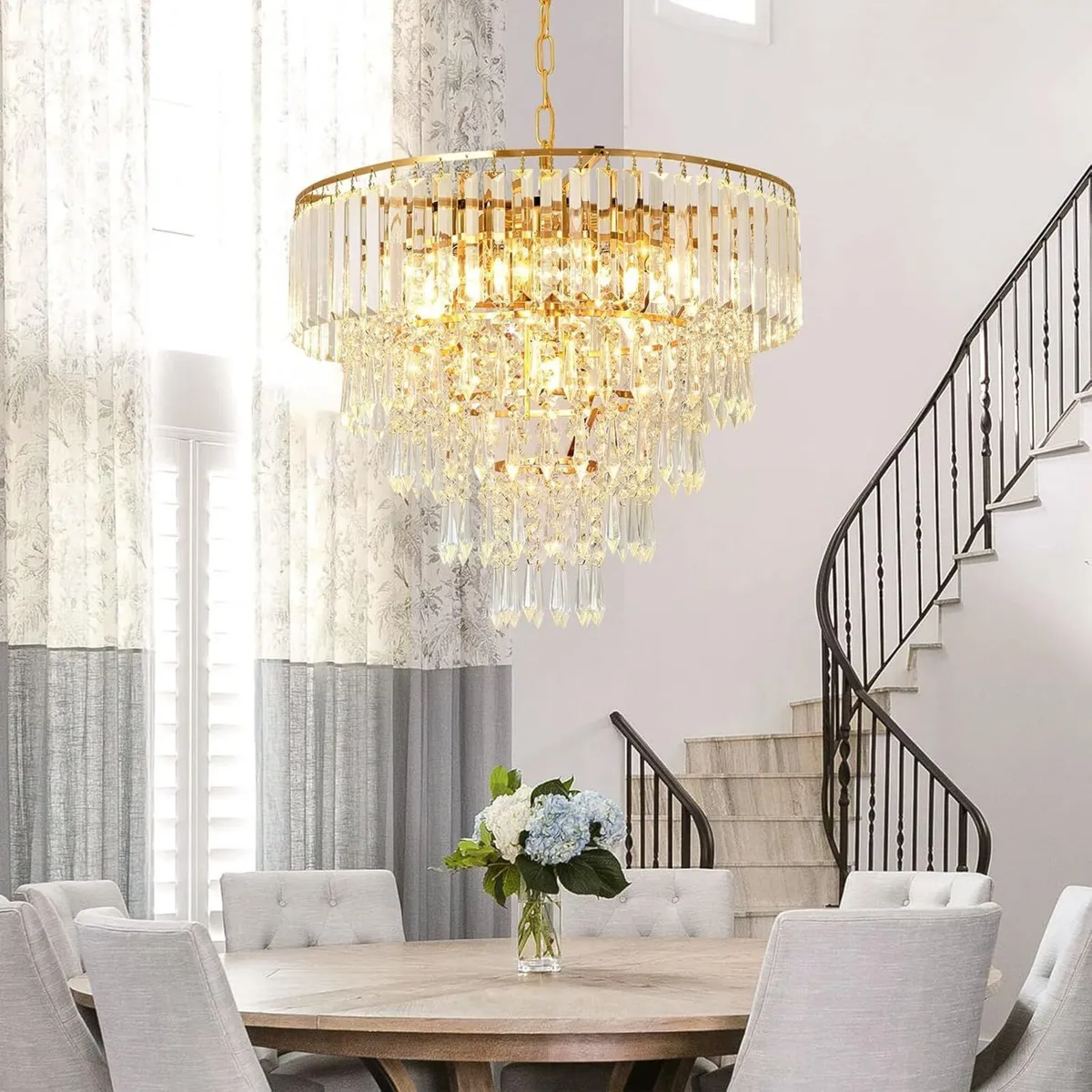 Modern Crystal Chandelier Φ50cm Gold Pendant - Image 4