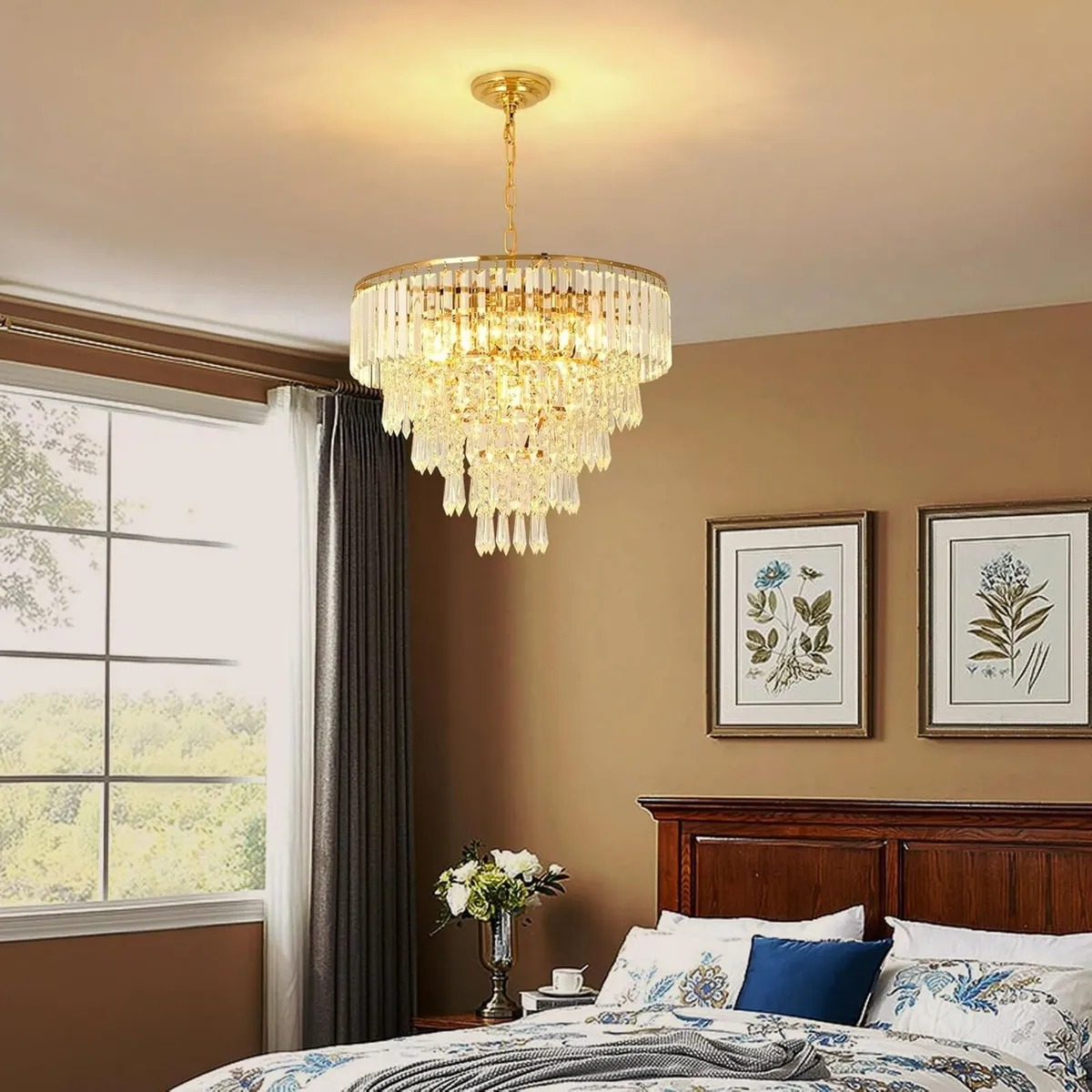 Modern Crystal Chandelier Φ50cm Gold Pendant - Image 3