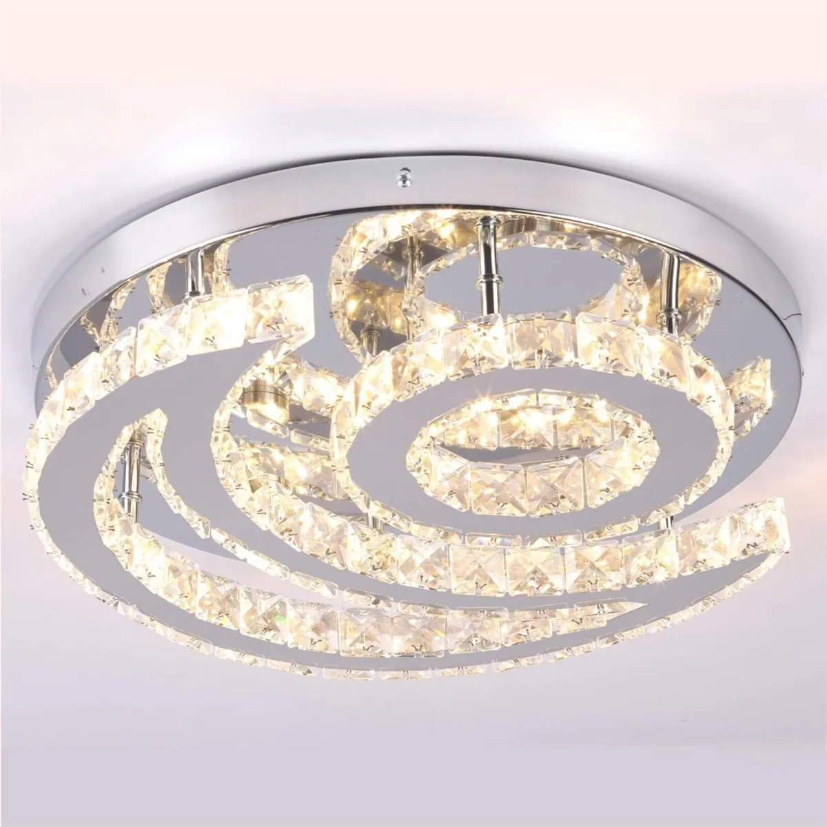 Modern Crystal Chandelier Ceiling Light Fitting 3 - Image 4
