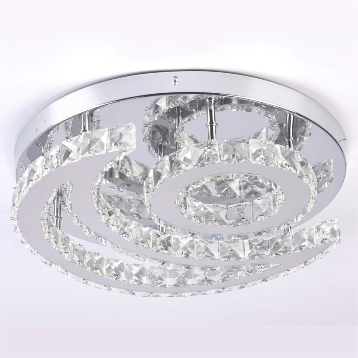 Modern Crystal Chandelier Ceiling Light Fitting 3 - Image 2