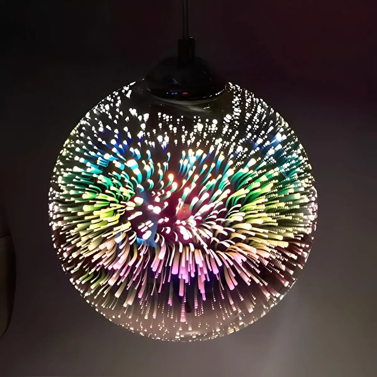3D Firework Light Glass Pendant Shade Hanging - Image 1
