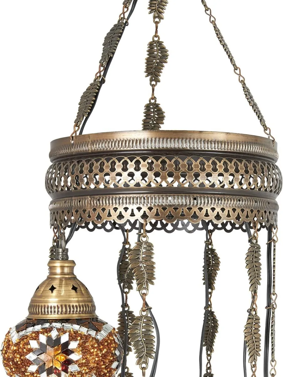 Turkish Moroccan Mosaic Hardwired Ceiling - Image 4