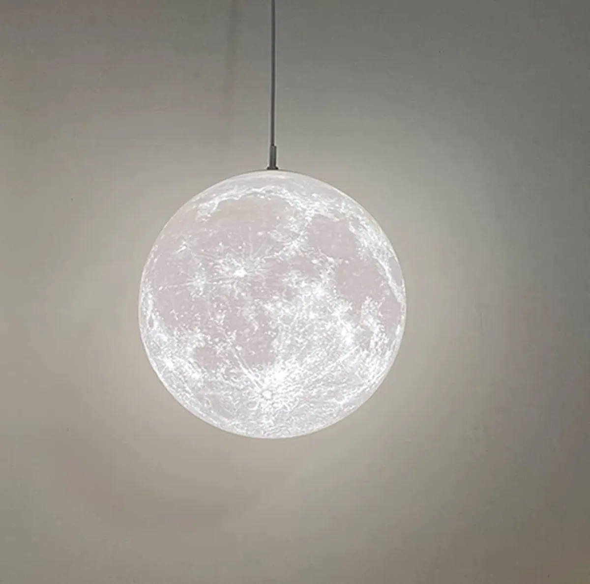 Moon Ceiling Pendant Light 3D Printing Shade - Image 2
