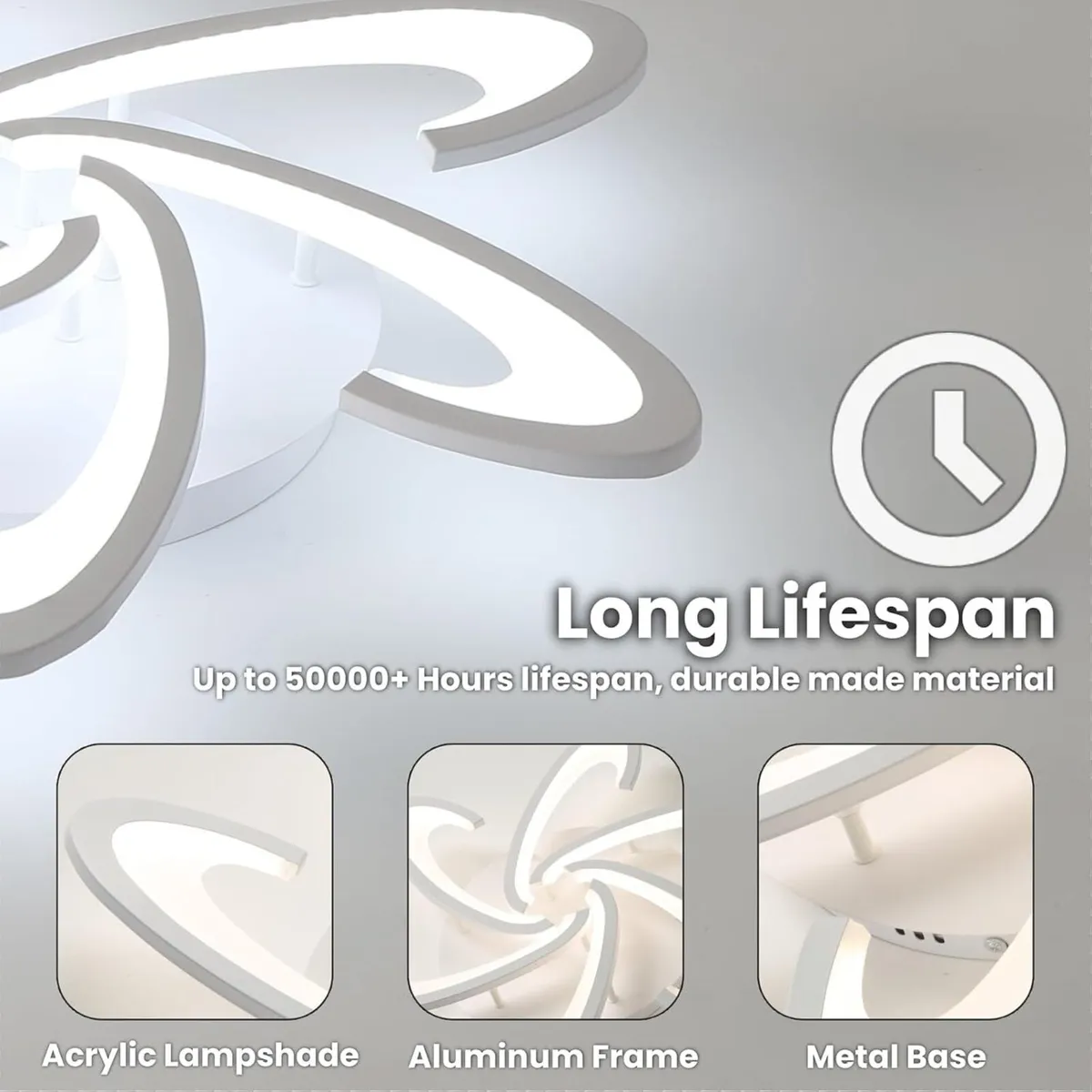 LED Ceiling Light Dimmable Modern Lights Living - Image 4