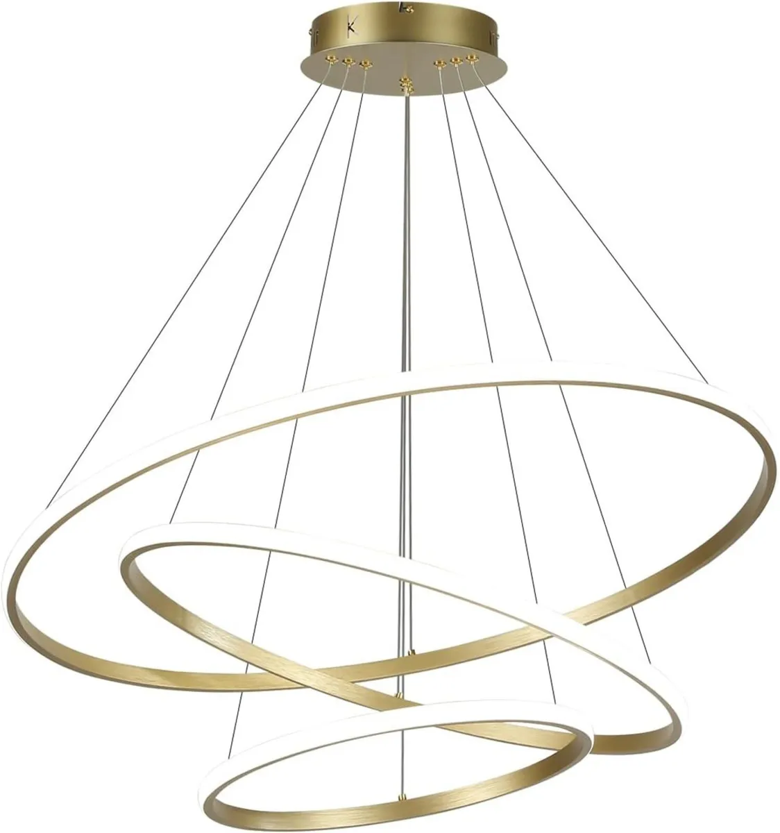 Led Pendant Light Dimmable 3 Ring Acrylic - Image 1