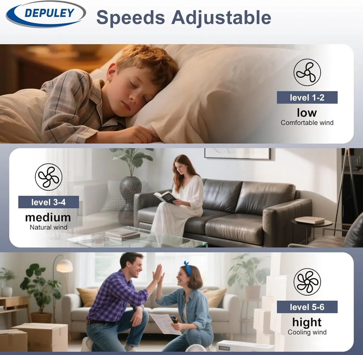 16-Inch Ceiling Fans with Lights: LED Fan Remote - Image 3