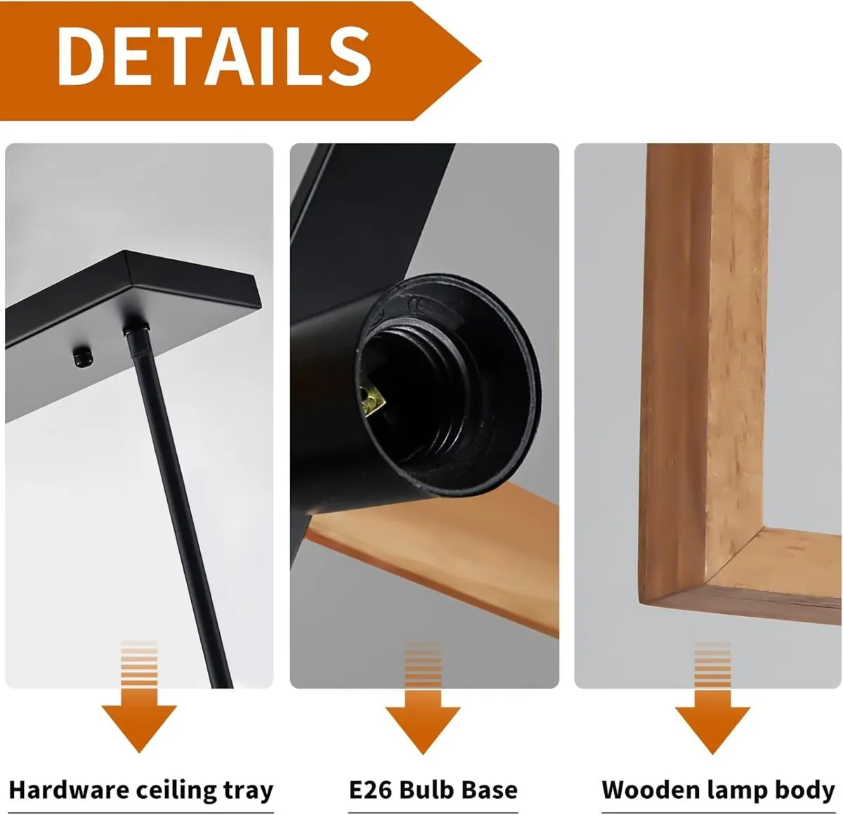 Farmhouse Pendant Light 4 Black Metal Industrial - Image 3