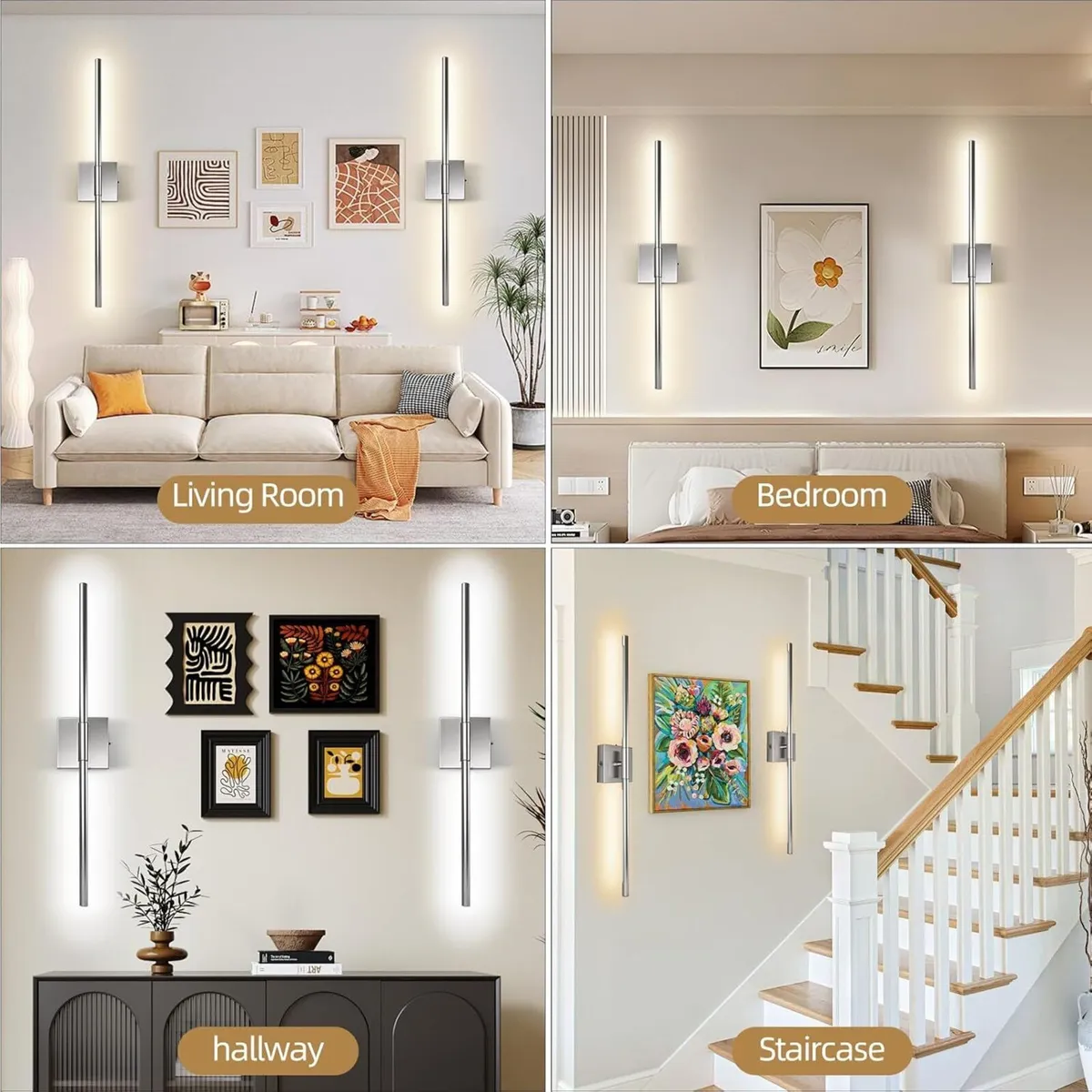 Rechargeable Wall Sconce Lights 2 Pack 10000mAh - Image 2