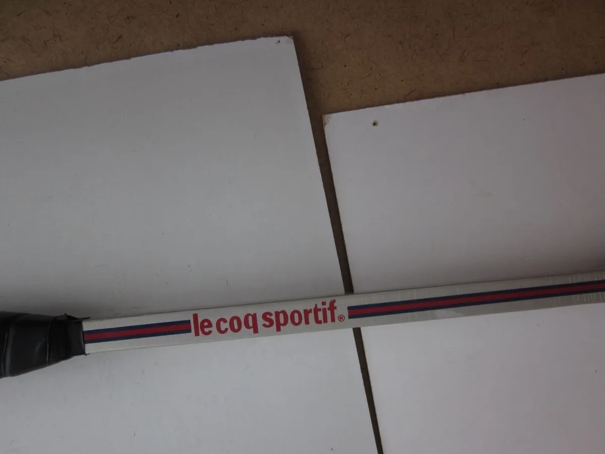 Vintage Le Coq Sportif Wooden Squash Racket/Case - Image 2