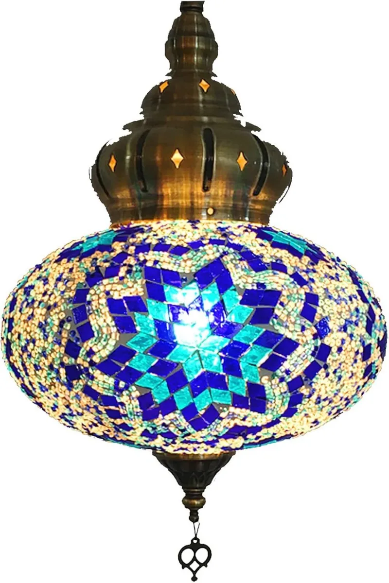 (12 Colors) Hanging Ceiling Mosaic Lamp Light - Image 4